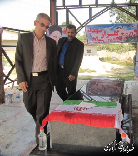 آرامگاه  خبرنگار شهید محمد علی روحانی فرد عطر آگین شد