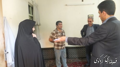 بازدید فرماندارکردکوی ، مدیر کل بهزیستی بهمراه نماینده مردم ،ازمددجویان بهزیستی