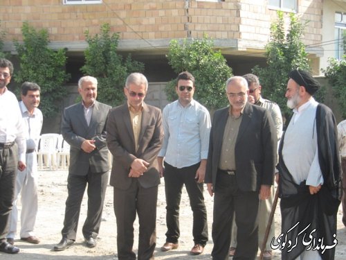 کلنگ زنی خانه بهداشت باحضور فرماندار و معاون دانشگاه علوم پزشکی