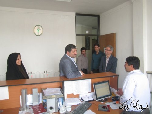 دیدار مدیرکل اداری و مالی استاندار با فرماندار