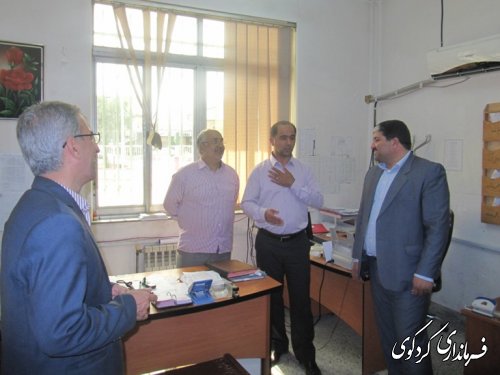 دیدار مدیرکل اداری و مالی استاندار با فرماندار