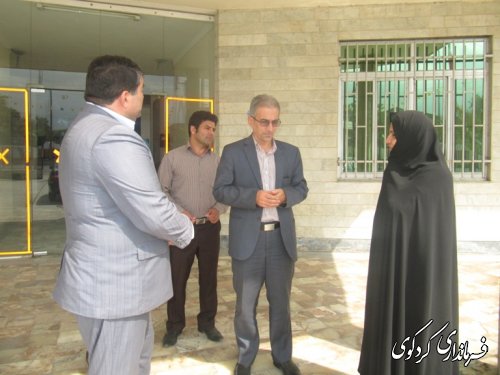 دیدار مدیرکل اداری و مالی استاندار با فرماندار