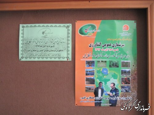آمادسازی ستاد سرشماری کشاورزی شهرستان کردکوی /گزارش تصویری