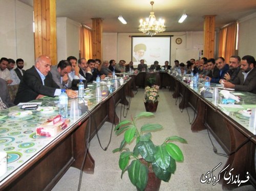 تاکید رییس ستاد سرشماری کشاورزی شهرستان برهمکاری  تمامی دستگاها ی اجرایی شهرستان کردکوی 