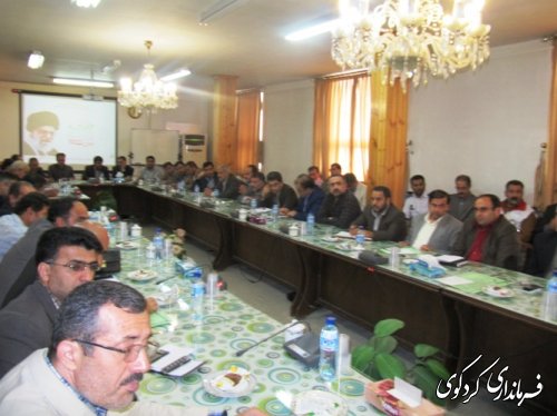 تاکید رییس ستاد سرشماری کشاورزی شهرستان برهمکاری  تمامی دستگاها ی اجرایی شهرستان کردکوی 