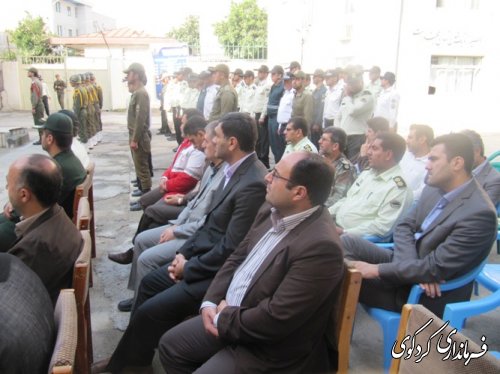 حضور فرماندار در صبحگاه مشترک نیروهای مسلح شهرستان