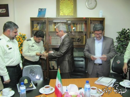 دیدار فرماندار با مجریان و مودیان نظم و امنیت شهرستان