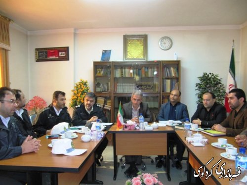 سومین جلسه شورای ترافیک شهرستان برگزار شد