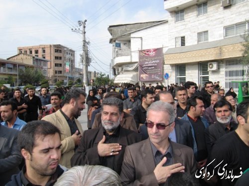 حضور فرماندار کردکوی در مراسم عزاداری ماه محرم ( گزارش تصویری)