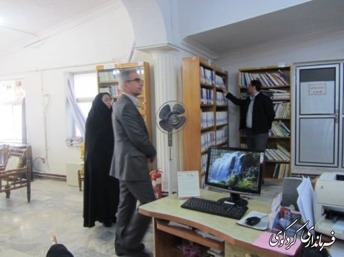 بازدید فرماندار به مناسبت نکوداشت هفته کتاب و کتابخوانی