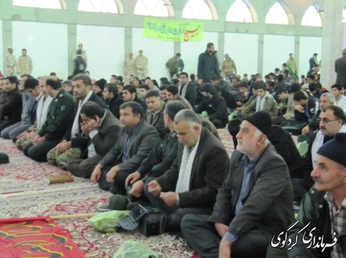 همایش شکوه مقاومت به مناسبت هفته بسیج با حضور فرماندار (گزارش تصویری)