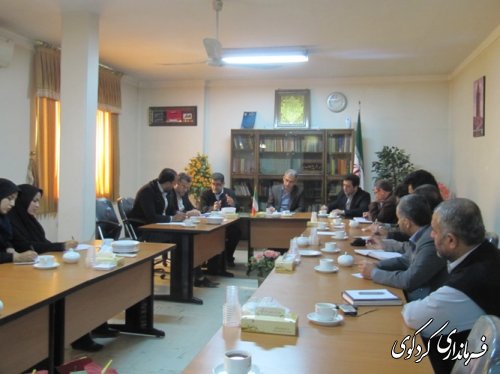 جلسه هماهنگی اعضاء ستاد ویژه استقبال از ریاست محترم جمهور با دهیاران بخش مرکزی کردکوی
