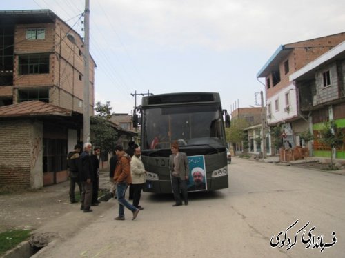 کاروان استقبال از ریاست محترم  جمهور از شهرستان کردکوی اعزام شدند
