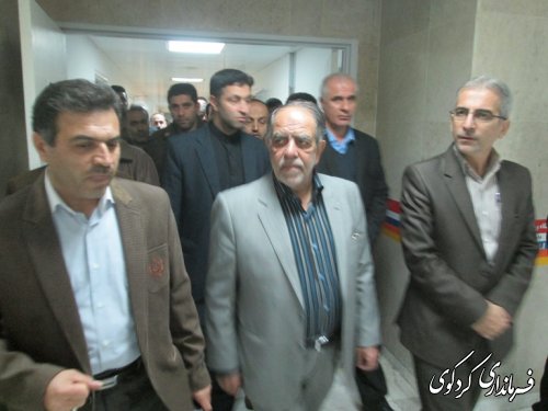 بازدید آقای ترکان مشاور عالی رئیس جمهور از بیمارستان امیرالمومنین کردکوی