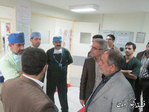 بازدید آقای ترکان مشاور عالی رئیس جمهور از بیمارستان امیرالمومنین کردکوی