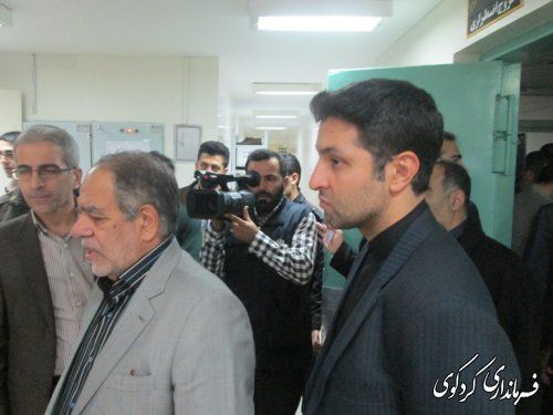 بازدید آقای ترکان مشاور عالی رئیس جمهور از بیمارستان امیرالمومنین کردکوی
