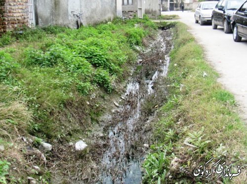 بازدید فرماندار از احداث کانال جمع آوری آبهای سطحی کردکوی