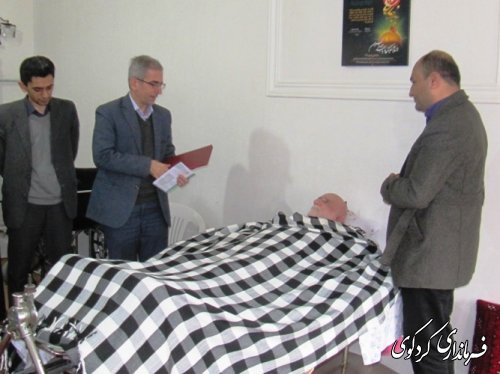 دیدار فرماندار با روحانی مبارز شهرستان