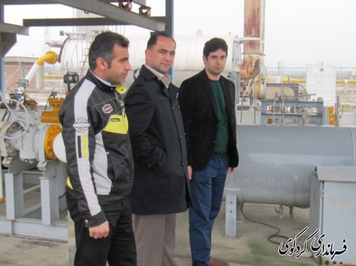 بازدید فرماندار از شرکت گاز کردکوی و خط انتقال لوله گاز کربچه-کردکوی
