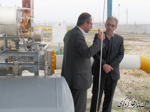 بازدید فرماندار از شرکت گاز کردکوی و خط انتقال لوله گاز کربچه-کردکوی