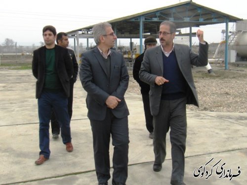 بازدید فرماندار از شرکت گاز کردکوی و خط انتقال لوله گاز کربچه-کردکوی