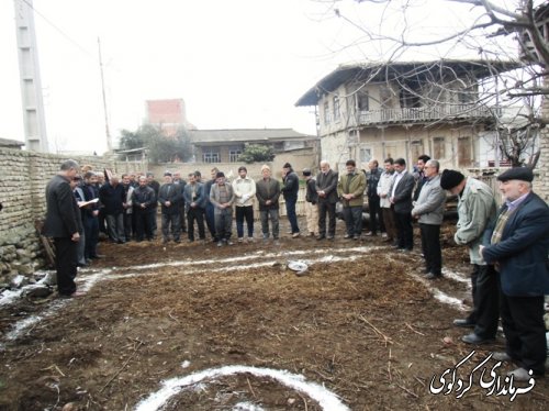 کلنگ زنی خانه عالم روستای ایلوار یکدانگه