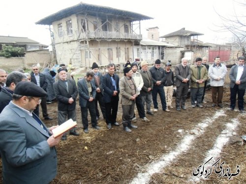 کلنگ زنی خانه عالم روستای ایلوار یکدانگه