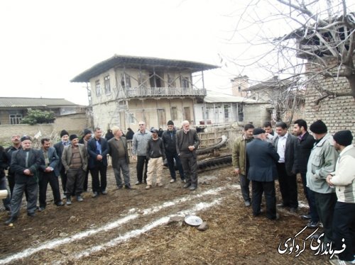 کلنگ زنی خانه عالم روستای ایلوار یکدانگه