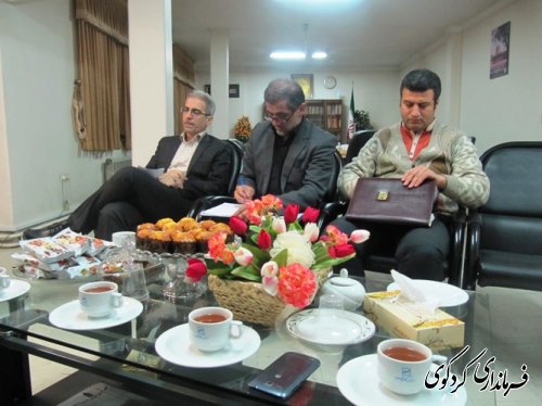 نشست اعضای هئیت فوتبال استان و شهرستان با فرماندار کردکوی