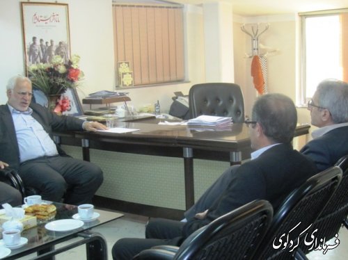 دیدار مدیرعامل شرکت گاز استان گلستان با فرماندار کردکوی