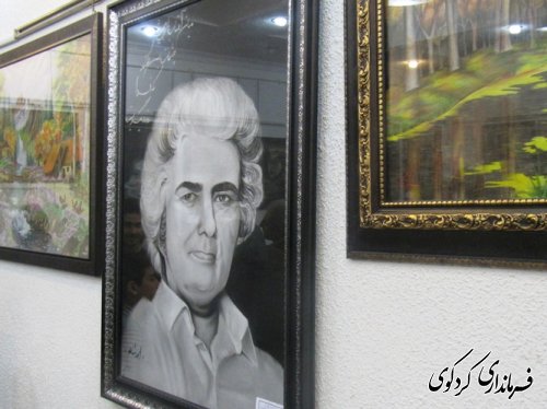 افتتاح نمایشگاه هنرهای تجسمی به مناسبت گرامیداشت دهه فجر با حضور فرماندار