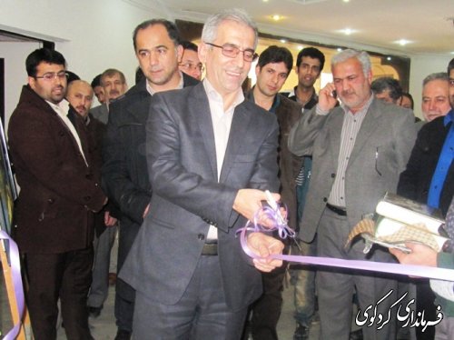 افتتاح نمایشگاه هنرهای تجسمی به مناسبت گرامیداشت دهه فجر با حضور فرماندار