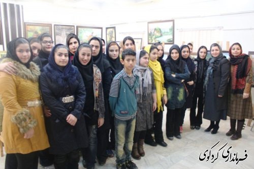 افتتاح نمایشگاه هنرهای تجسمی به مناسبت گرامیداشت دهه فجر با حضور فرماندار