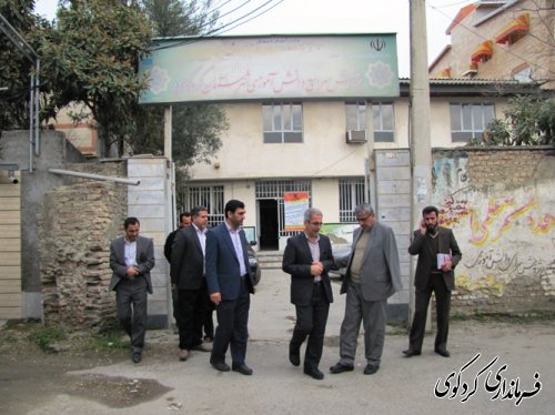 دیدار و بازدید فرماندار و مدیرکل آموزش و پرورش استان  از پژوهش سرای دانش آموزی کردکوی