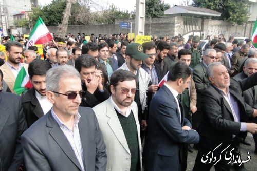 حضور وحدت آفرین و دشمن شکن مردم شهرستان کردکوی  (تصویری )