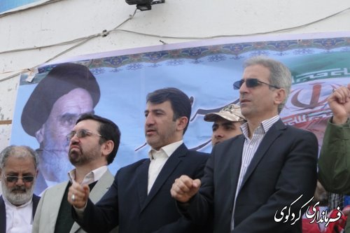 تشکر و قدردانی فرماندار کردکوی از مردم