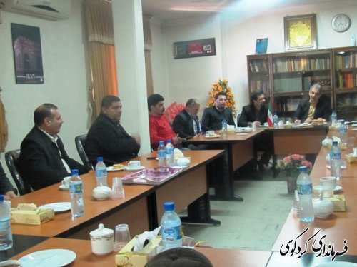 دیدار صمیمانه پیشکسوتان ورزش کشتی با فرماندار شهرستان کردکوی