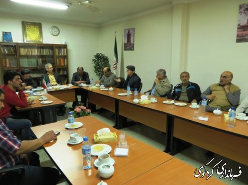 دیدار صمیمانه پیشکسوتان ورزش کشتی با فرماندار شهرستان کردکوی