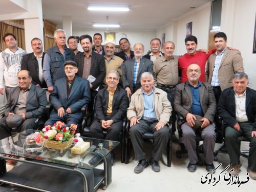 دیدار صمیمانه پیشکسوتان ورزش کشتی با فرماندار شهرستان کردکوی