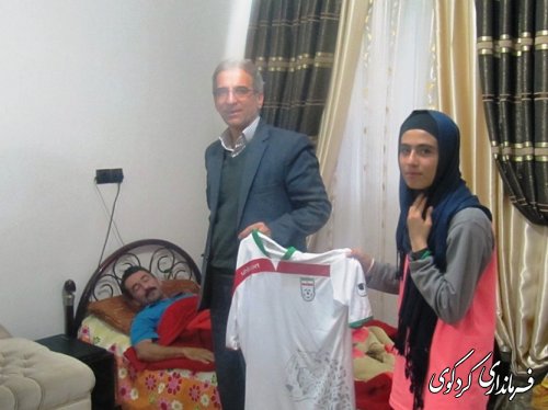 تقدیر فرماندار کردکوی از تنها بانوی ملی پوش فوتبال استان