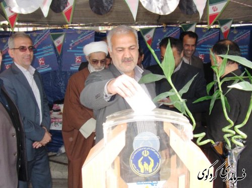 شرکت فرماندار و اعضای شورای اداری در جشن نیکوکاری