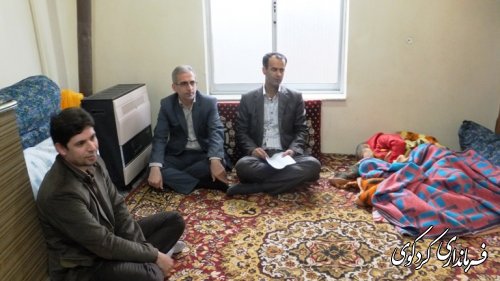 دیدار فرماندار از چند مددجو تحت پوشش بهزیستی
