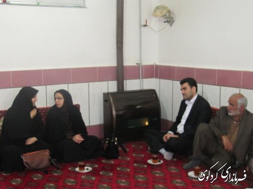 در دهمین روز از آغاز سال 94 معاون فرماندار و هیات همراه با تعدادی از خانواده های شاهد دیدار و گفتگو کردند.