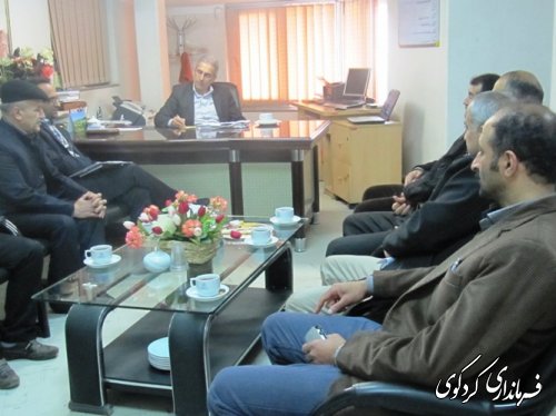 دیدار اعضای اتاق اصناف شهرستان کردکوی با فرماندار