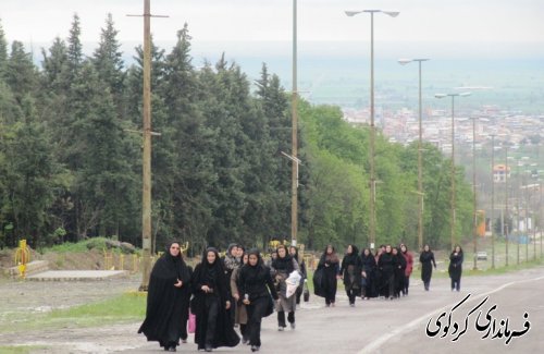 همایش پیاده روی به مناسبت روز زن در کردکوی برگزار گردید