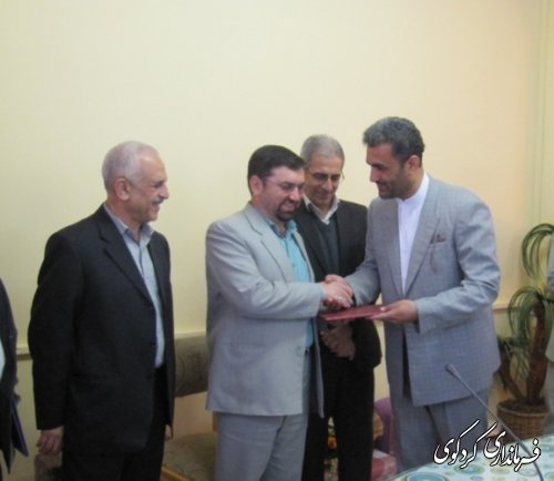 بخشدار جدید بخش مرکزی شهرستان کردکوی معرفی شد