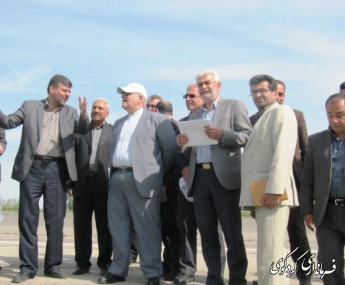 بازدید استاندار از طرح کشاورزی " انتخاب مشارکتی ارقام گندم آبی استان" در شهرستان کردکوی