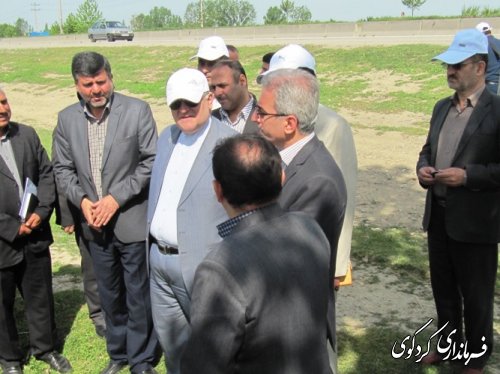 بازدید استاندار از طرح کشاورزی " انتخاب مشارکتی ارقام گندم آبی استان" در شهرستان کردکوی