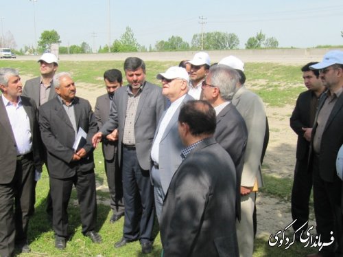 بازدید استاندار از طرح کشاورزی " انتخاب مشارکتی ارقام گندم آبی استان" در شهرستان کردکوی
