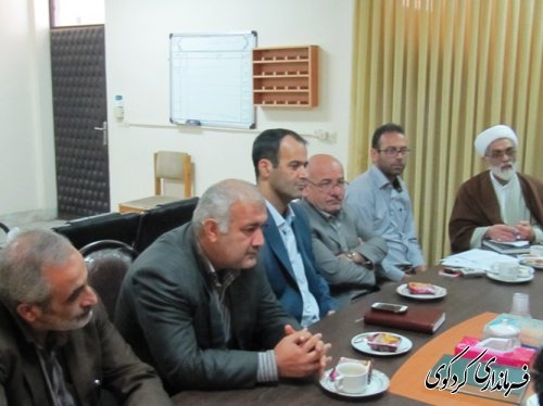 جلسه هماهنگی مراسم معنوی اعتکاف در فرمانداری کردکوی برگزار شد